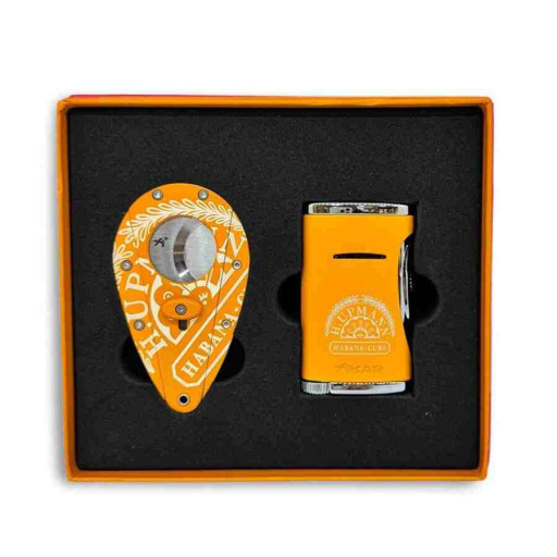 H.Upmann Sarı Puro Çakmağı ve Kesici Seti