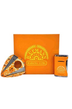 H.Upmann Sarı Puro Çakmağı ve Kesici Seti