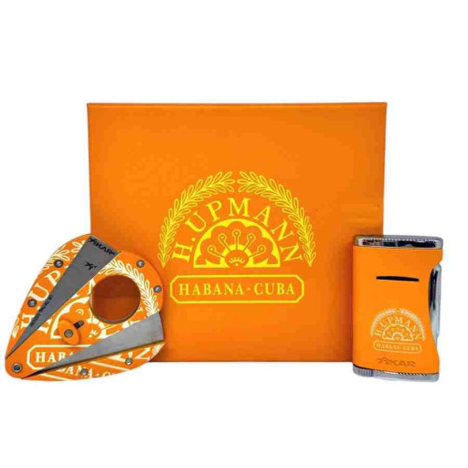 H.Upmann Sarı Puro Çakmağı ve Kesici Seti