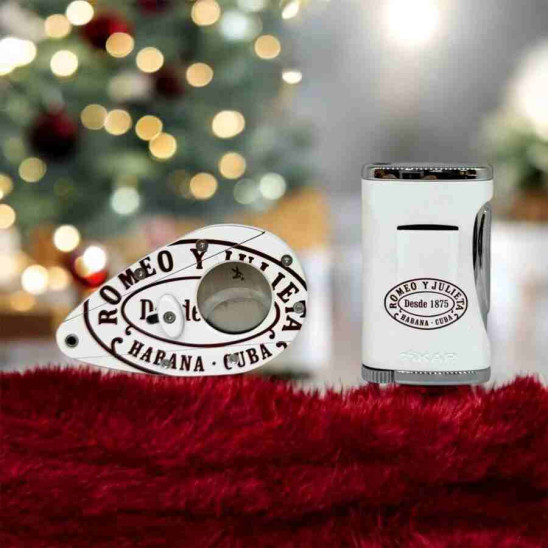 Romeo Y Julieta Beyaz Puro Çakmağı ve Kesici Seti