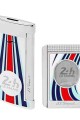 S.T. Dupont Le Mans Slim 7 Çakmak ve Sehpalı Kesici Seti Beyaz / Mavi
