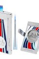 S.T. Dupont Le Mans Slim 7 Çakmak ve Sehpalı Kesici Seti Beyaz / Mavi