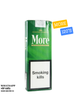 More 120's Menthol Filter Soft Amerikan Sigarası x10 Paket