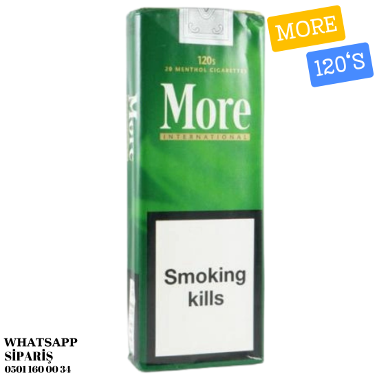 More 120's Menthol Filter Soft Amerikan Sigarası x10 Paket