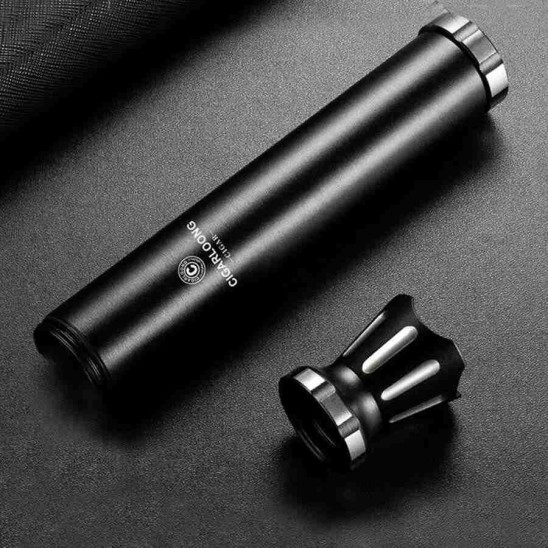 Cigarloong Metal Puro Kılıfı Delicili Sehpalı Tekli Siyah 60 Ring