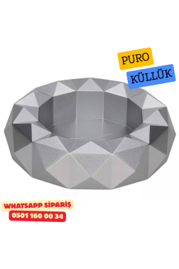 Colibri Quasar Gümüş Yuvarlak Puro Küllüğü