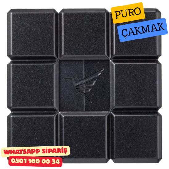 Colibri Heritage Cube Siyah Çift Alevli Masa Üstü Puro Çakmağı