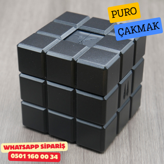 Colibri Heritage Cube Siyah Çift Alevli Masa Üstü Puro Çakmağı