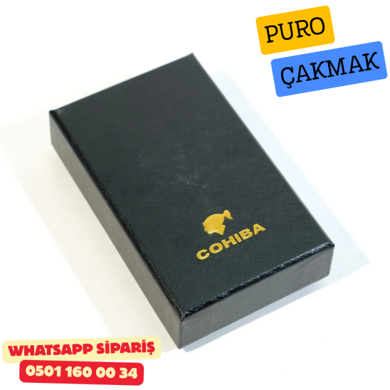 Cohiba Gunmetal Çift Torch Puro Çakmak Cohiba Gunmetal Çift Torch Puro Çakmak
