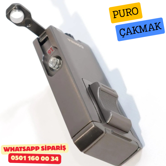 Cohiba Gunmetal Çift Torch Puro Çakmak Cohiba Gunmetal Çift Torch Puro Çakmak