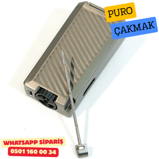 Cohiba Gunmetal Çift Torch Puro Çakmak Cohiba Gunmetal Çift Torch Puro Çakmak