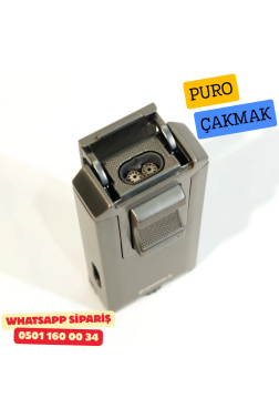 Cohiba Gunmetal Çift Torch Puro Çakmak