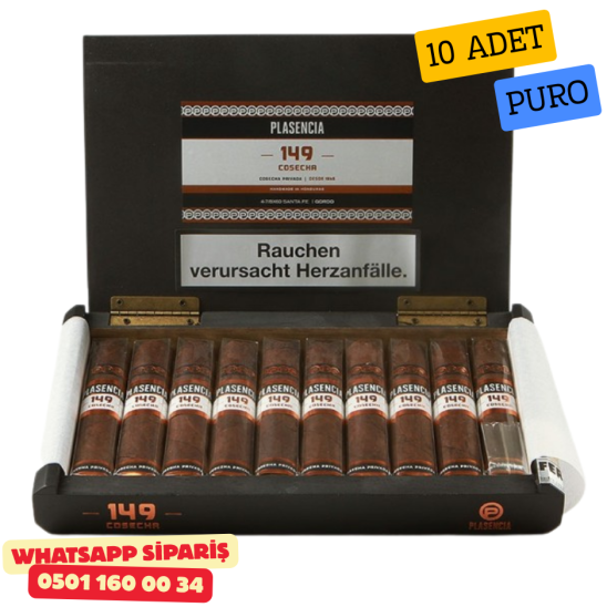Plasencia Cosecha 149 Santa Fe Gordo 10'lu Puro Kutu Plasencia Cosecha 149 Santa Fe Gordo 10'lu Puro Kutu