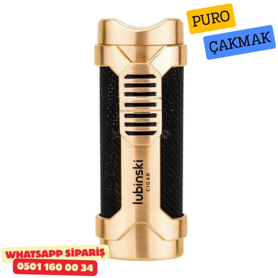 Lubinski 1li Torch Gold Metal Puro Çakmağı Lubinski 1li Torch Gold Metal Puro Çakmağı