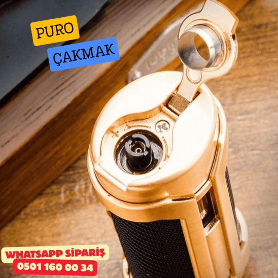 Lubinski 1li Torch Gold Metal Puro Çakmağı Lubinski 1li Torch Gold Metal Puro Çakmağı