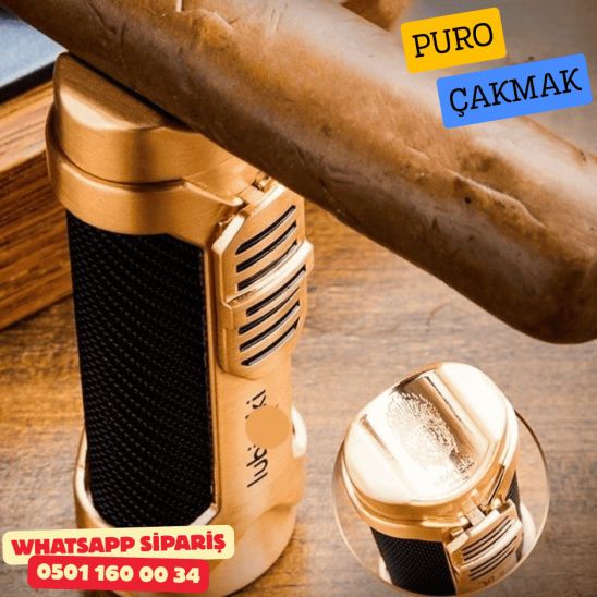 Lubinski 1li Torch Gold Metal Puro Çakmağı Lubinski 1li Torch Gold Metal Puro Çakmağı