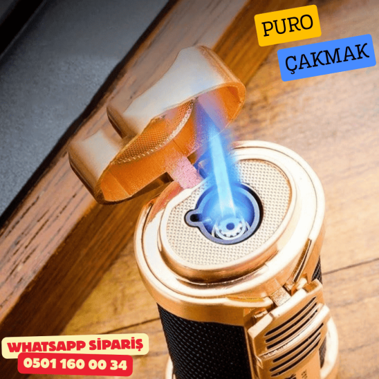Lubinski 1li Torch Gold Metal Puro Çakmağı Lubinski 1li Torch Gold Metal Puro Çakmağı