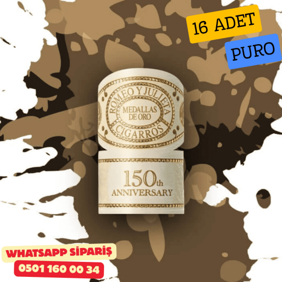 Romeo y Julieta 150th Anniversary Crescendo Churchill 16lı Puro Kutu