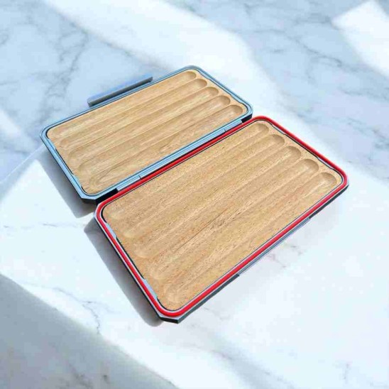 Guevara Stone Aluminyum Sedir Puro Taşıma Çantası Silver 5li