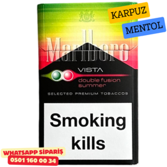 Marlboro Vista Double Fusion Summer Sigara ( Karpuz ve Mentol ) x10 Paket