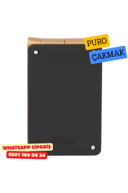 Caseti Duo Siyah / Altın Çift Jet + Soft Alevli Puro Çakmak