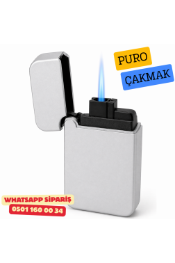 Quantoro Puro Kesici Jet Kapaklı Çakmak – Silver