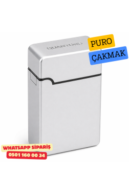 Quantoro Puro Kesici Jet Kapaklı Çakmak – Silver