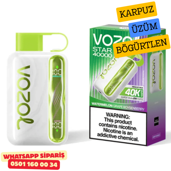 Vozol STAR 40000 PUFF - Watermelon Grape Boysenberry