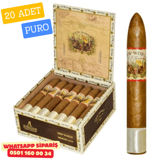 AJ Fernandez New World Connecticut Belicoso 20'li Puro Kutu