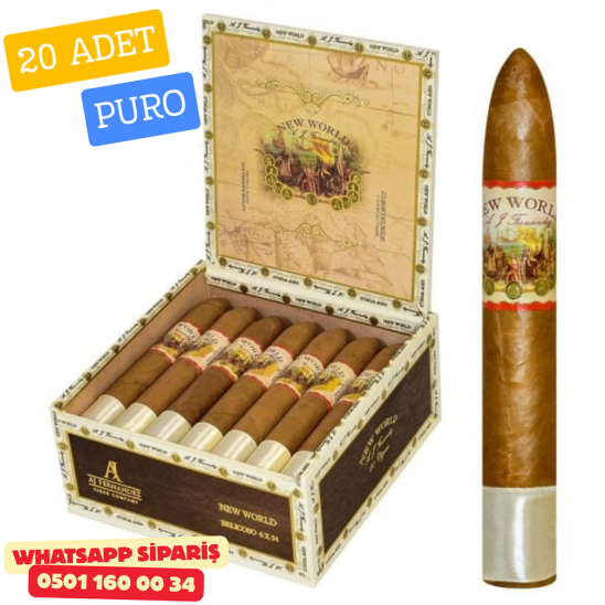 AJ Fernandez New World Connecticut Belicoso 20'li Puro Kutu