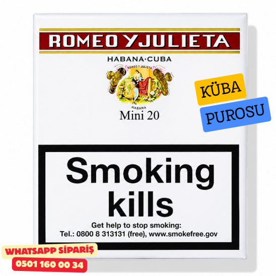 Romeo y Julieta Mini - 20'li Cigarillos Puro Paket