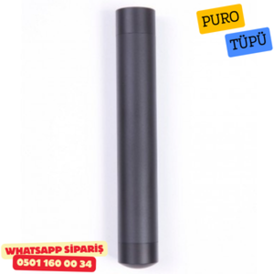 Cohiba Tekli Metal Siyah Puro Tüpü Cohiba Tekli Metal Siyah Puro Tüpü