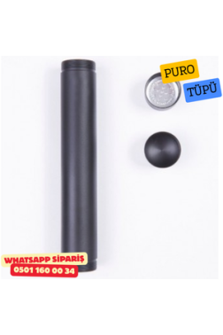Cohiba Tekli Metal Siyah Puro Tüpü Cohiba Tekli Metal Siyah Puro Tüpü