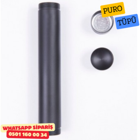 Cohiba Tekli Metal Siyah Puro Tüpü Cohiba Tekli Metal Siyah Puro Tüpü