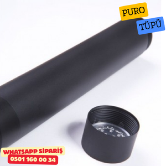 Cohiba Tekli Metal Siyah Puro Tüpü Cohiba Tekli Metal Siyah Puro Tüpü
