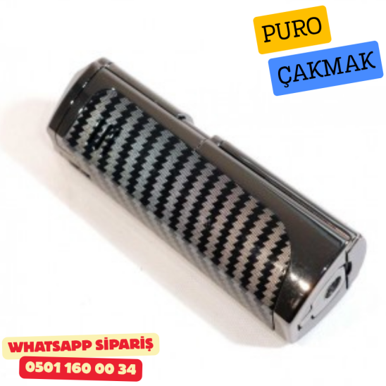 Puro Çakmak – 3 Alevli Jet Torch & Entegre Puro Delici