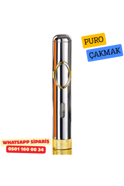 Puro Çakmak – Tek Alev Jet Torch (Slim Metal Premium Model)