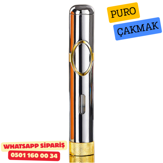 Puro Çakmak – Tek Alev Jet Torch (Slim Metal Premium Model)
