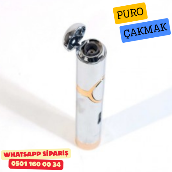 Puro Çakmak – Tek Alev Jet Torch (Slim Metal Premium Model)