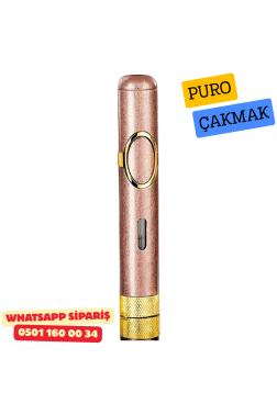 Puro Çakmak – Tek Alev Jet Torch (Rose Gold Premium Slim Model)