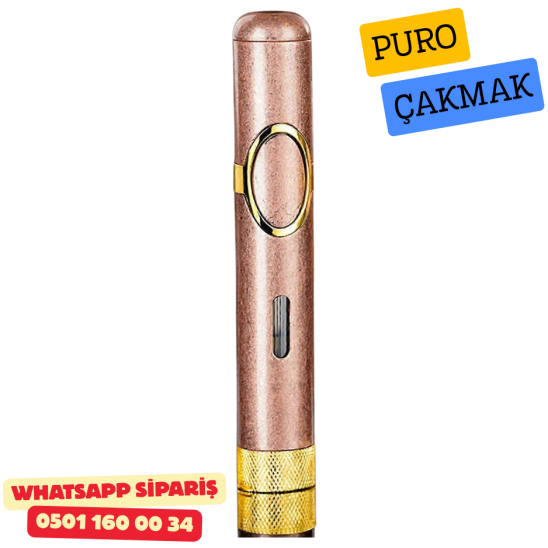 Puro Çakmak – Tek Alev Jet Torch (Rose Gold Premium Slim Model)