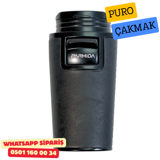 Siyah Deri Kaplamalı Çift Torch Puro Çakmak Siyah Deri Kaplamalı Çift Torch Puro Çakmak