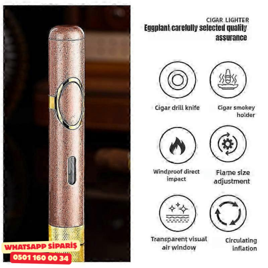 Puro Çakmak – Tek Alev Jet Torch (Rose Gold Premium Slim Model)