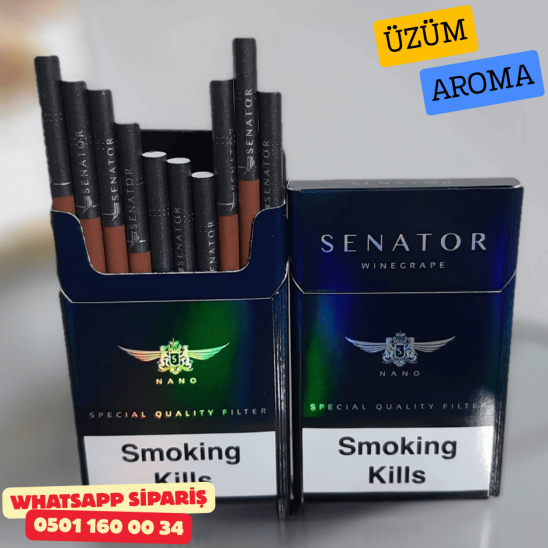 Senator Specıal Wine Grape (Üzüm) Aroma Sigara x10 Paket