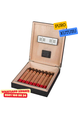 Pierre Cardin Siyah Ahşap Kaplama Humidor