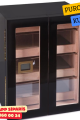 Siyah 4 Çekmeceli Sedir Humidor Puro Kutusu