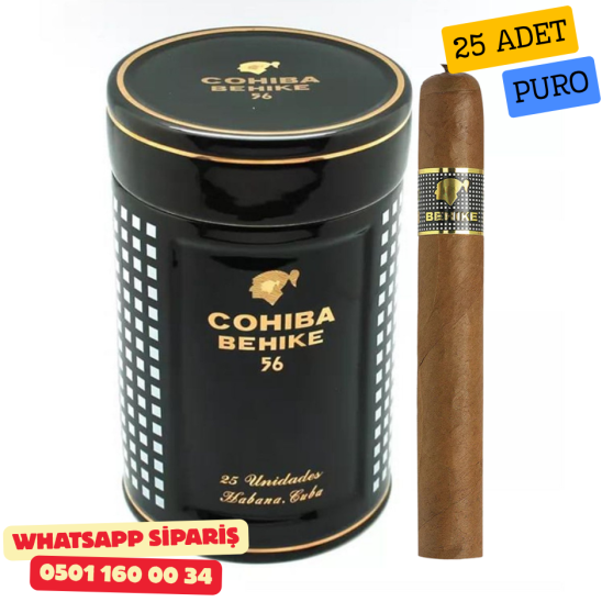 Cohiba Behike BHK 56 - Seramik Kavanoz - 25 Puro Dahil