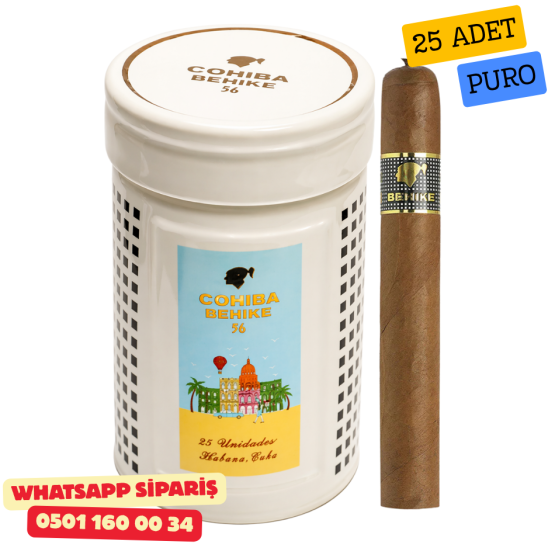 Cohiba Behike BHK 56 - Seramik Kavanoz - 25 Puro Dahil