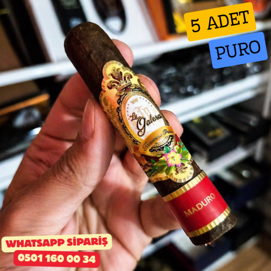 La Galera Maduro Half Corona 5’li Puro Paket