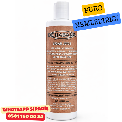 De Habana Cigar Juice Puro Nemlendirici Solüsyon – 16oz